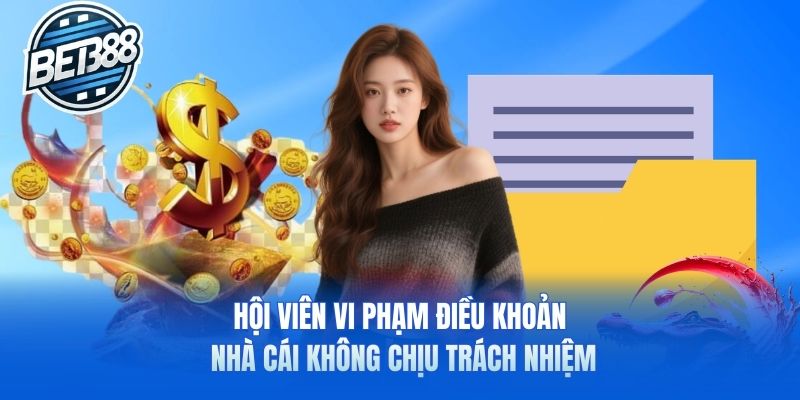 Hội viên vi phạm điều khoản nhà cái không chịu trách nhiệm